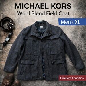 Michael Kors Wool Blend Field Coat Men’s XL Insulated Winter Jacket